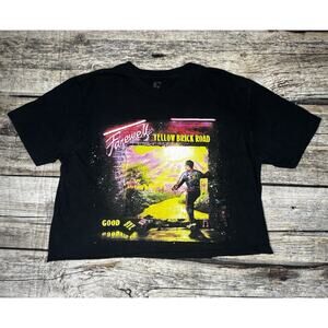 Elton John Farewell Yellow Brick Road 2018 Tour Cropped T Shirt Womens Large